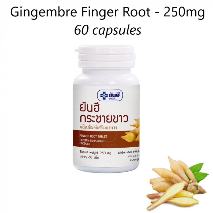 Racine de Gingembre Figer Root Boesenbergia rotunda - 250mg - 60 gélules