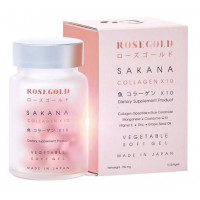 3x Pack Rosegold Sakana Collagen x10 Dipeptide premium anti-aging for the skin
