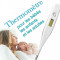 Waterproof medical thermometer LCD screen oral rectal axillary measurement CE standard