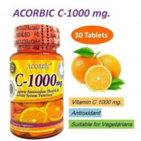 VITAMINE C - ASCORBIC 1000mg Antioxidant Système Immunitaire Anti tâches et Vergetures